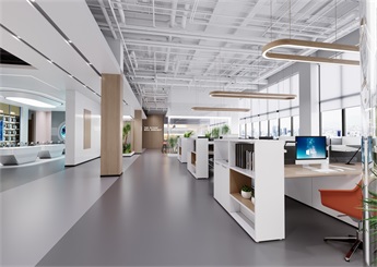 杭州桐廬廠房辦公室設(shè)計(jì)裝修效果圖